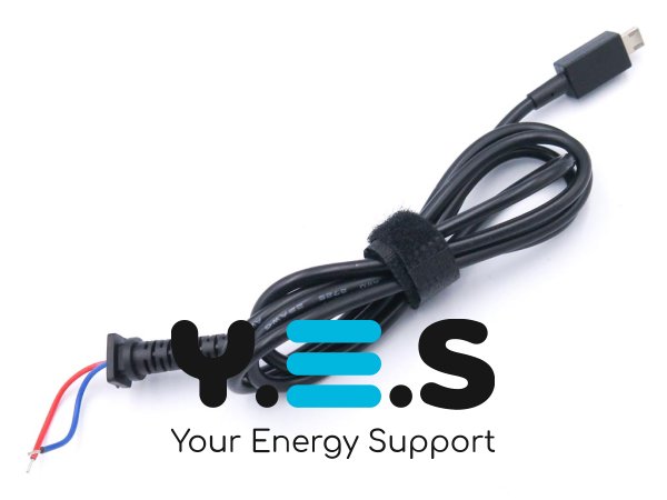 DC-кабель miniUSB (прямокутний) для ASUS X205T, C201, 33/40/45/60W, 1.2 м, від БЖ до ноутбука