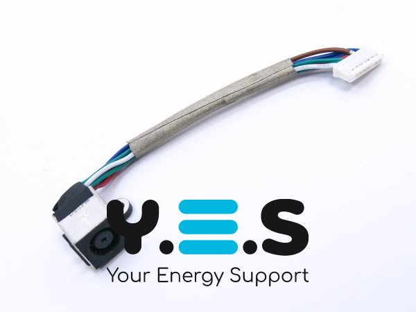 Розʼєм живлення PJ600 для Dell XPS 17 L701X/L702X RMD72 (7.4×5.0, центр. пін) з кабелем