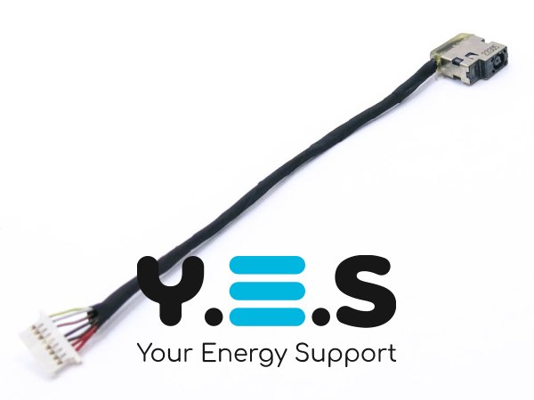 Розʼєм живлення для ноутбука HP 15-AC/AF/AY/BA/BN, 15-ac010nr, 15-AC000 (4.5×3.0+Pin), кабель 120 мм, 799736-F57