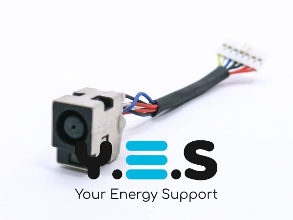 Розʼєм живлення для ноутбука HP G6T, G6S, G6X, G6T-1000, G6-1000, G6Z-1A00, G6Z-1B00, G6Z-1C00 (7.4*5.0, центральний пін) з кабелем