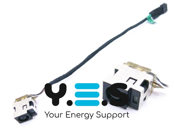 Розʼєм живлення для ноутбука HP DV6-6000, DV6-7000 DV6T-7000, M7, 7.4×5.0, центр. пін, з кабелем