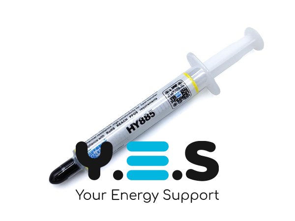 Термопаста Halnziye HY885-TU (2 г, сіра карбонова), 7.15 Вт/м·К, опір 0.0014 °C/Вт, шприц