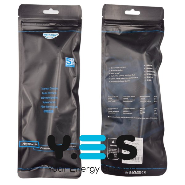 Термопаста Halnziye HY-P7 Carbon Gray, шприц 20 г, теплопровідність 7.35 Вт/м·К