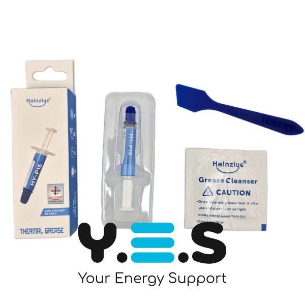 Термопаста Halnziye HY-P15 Carbon Gray, шприц 1 г, теплопровідність 15.2 Вт/м·К