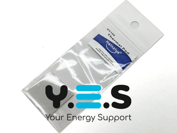 Силіконова термопрокладка для ноутбука Halnziye HY100 30×30×0.5 мм, 4 W/м·К, сіра