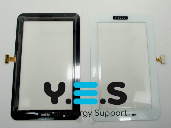 Тачскрін (сенсорне скло) для Samsung P6200 Galaxy Tab 7.0 Plus 7.0" 3G, білий