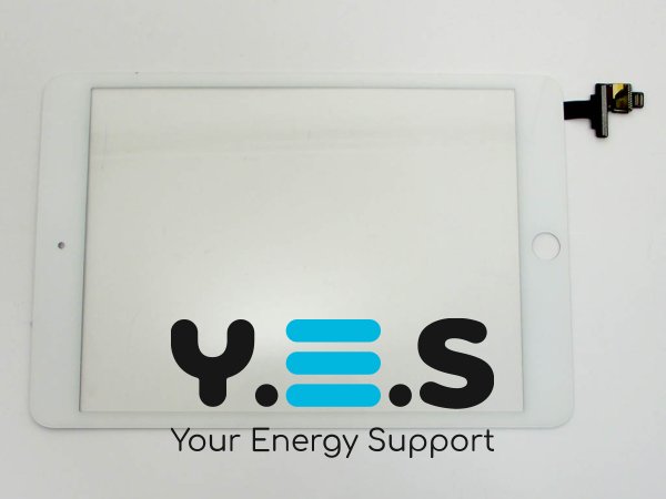 Тачскрін iPad mini 3 7.9" білий (A1599/A1600/A1601) без IC/кнопки Home/шлейфу Home Original