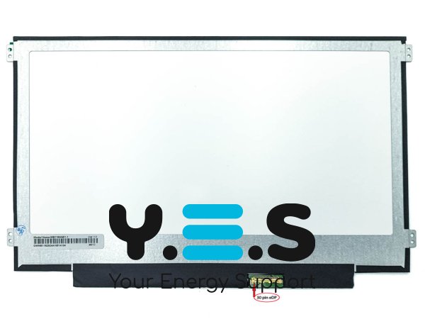 Матриця 11.6" Slim eDP 1366x768 30pin з вушками збоку HKC MB116AN01-1/3 матова (68243)