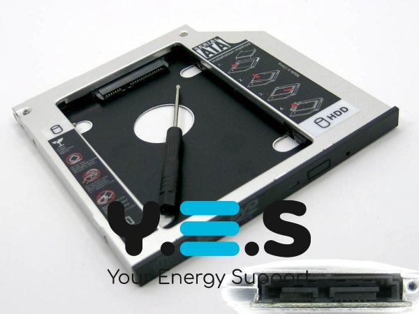 Оптібей-кеді SATA 9.5 мм для SSD/HDD 2.5" у відсік DVD-RW (Second HDD)