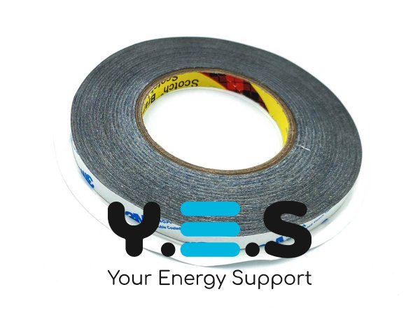 Двосторонній скотч 3M чорний 10мм×0.5мм×50м для кріплення матриці ноутбука Original