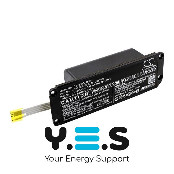 Акумулятор Cameron Sino 088789 CS-BSE796XL для BOSE Soundlink Mini 2, 3400 mAh