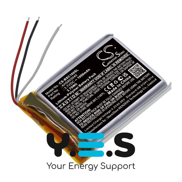 Акумулятор Cameron Sino AHS803040 (CS-BSC100SL) 1000 mAh для BOSE SoundWear Companion