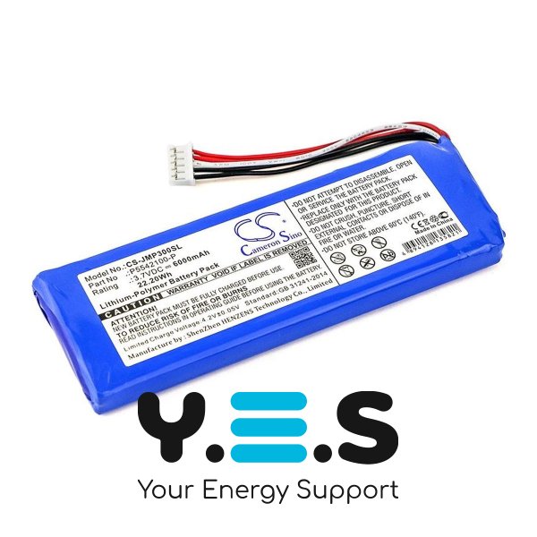 Акумулятор Cameron Sino P5542100-P (CS-JMP300SL) для JBL Pulse 3 APJBLPUESE3, 6000 mAh