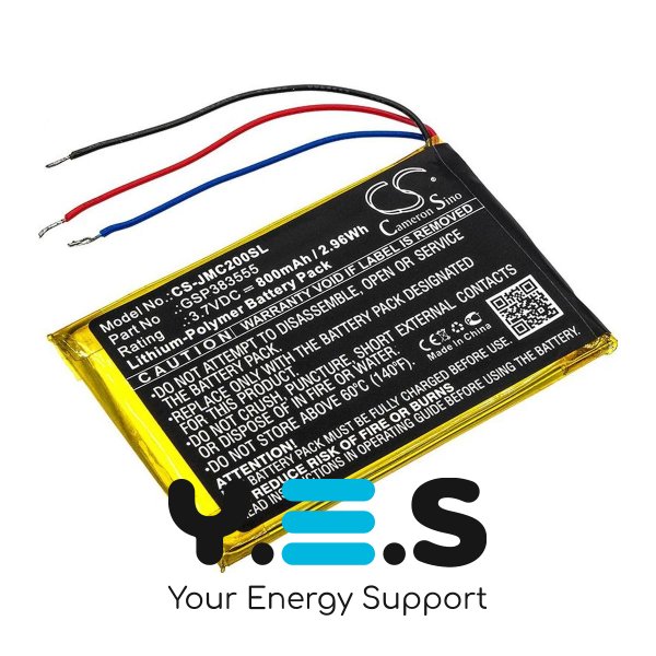 Акумулятор Cameron Sino GSP383555 (CS-JMC200SL) для JBL Clip 2 CLIP2BLKAM, 800 mAh