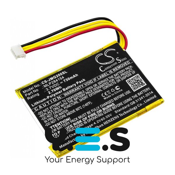 Акумулятор Cameron Sino MLP284154 CS-JMG200SL для JBL Go 2 Go 2H, 730 mAh
