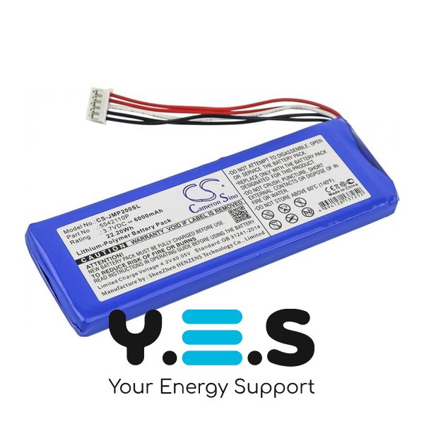 Акумулятор Cameron Sino 5542110P CS-JMP200SL для JBL Pulse 2 Pulse II, 6000 mAh