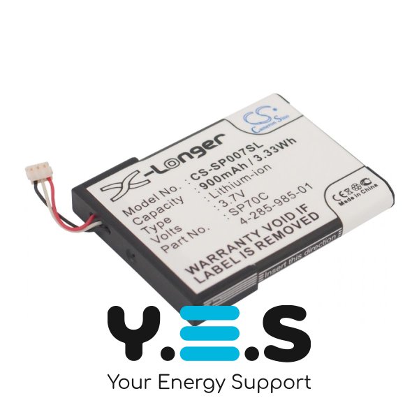 Акумулятор Cameron Sino SP70C (CS-SP007SL) для Sony PSP-E1000, PSP-E1002, 900 mAh