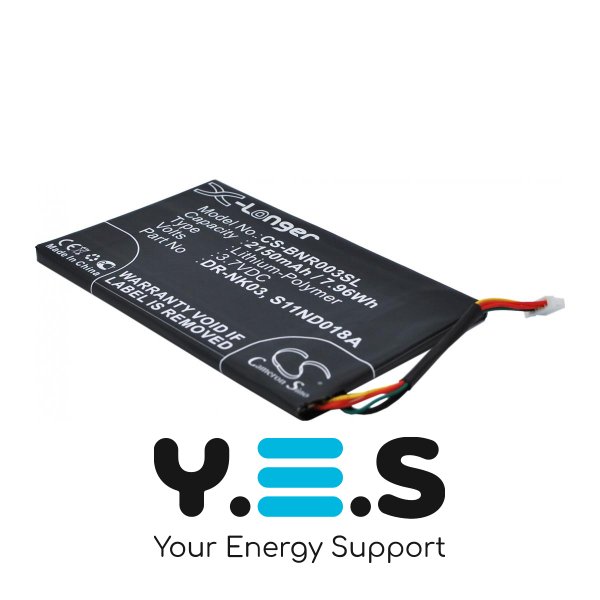 Акумулятор X-Longer DR-NK03 (CS-BNR003SL) для Barnes & Noble Nook Simple Touch BNRV300, 2150 мА·год