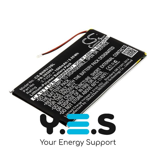 Акумулятор Cameron Sino PR-285083 (CS-BNR510SL) для Pocketbook 631 Touch HD, 1500 mAh