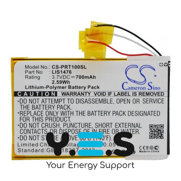Акумулятор Cameron Sino LIS1476 CS-PRT100SL для Sony PRS-T1/PRS-T2/PRS-T3, 700 mAh