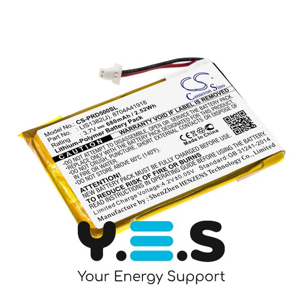 Акумулятор Cameron Sino LIS1382(J) CS-PRD500SL для Sony PRS-500 PRS-505, 680 мА·год