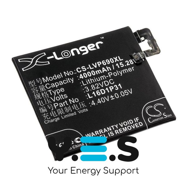 Акумулятор Lenovo L16D1P31 4000 mAh для планшета Phab 2 Pro PB2-690N (CS-LVP690XL)