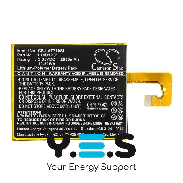 Акумулятор Lenovo L18D1P31 2650 mAh для планшета Tab E7 TB-7104F (Cameron Sino CS-LVT710SL)