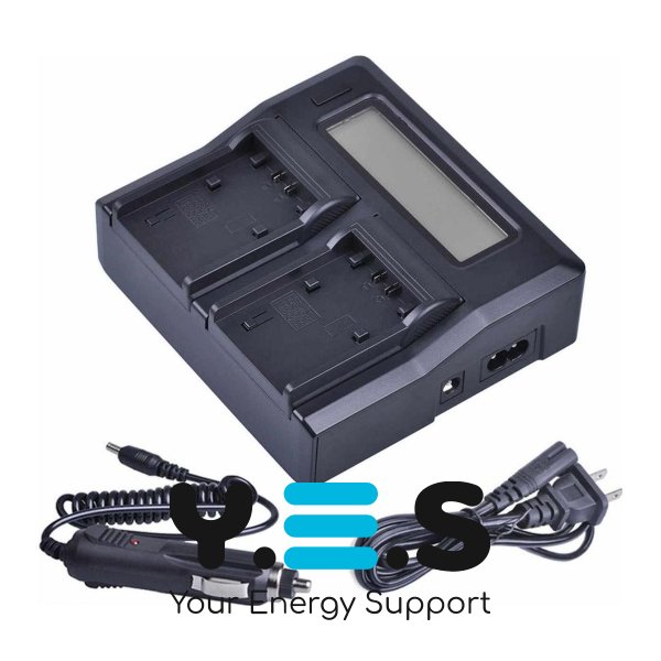Зарядний пристрій KingMa на 2 акумулятори для Canon BP-808 BP-809 BP-819 BP-827