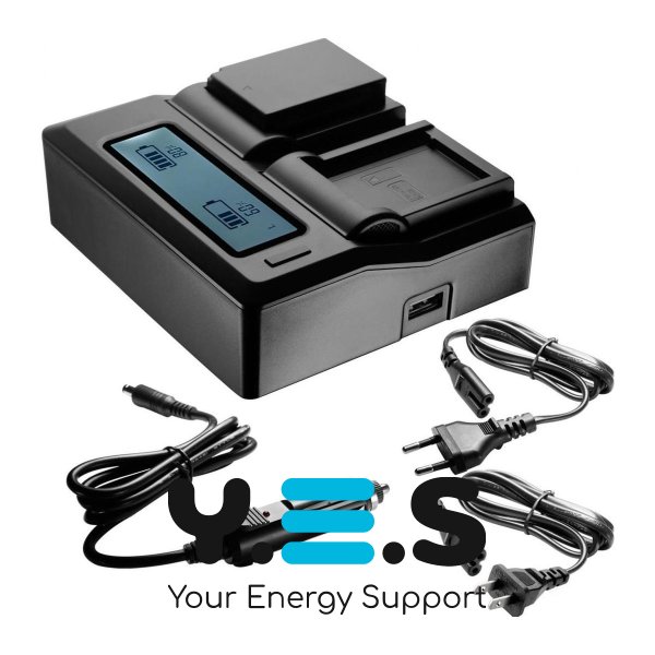 Зарядний пристрій KingMa на 2 акумулятори для Canon LP-E17