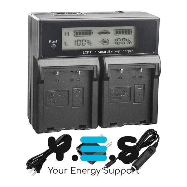 Зарядний пристрій KingMa на 2 акумулятори для Fujifilm NP-T125