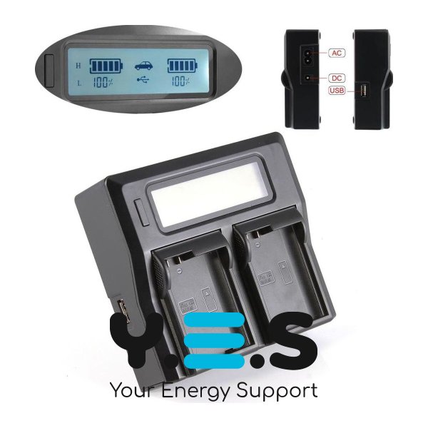 Двозарядний пристрій KingMa на 2 акумулятори для Nikon EN‑EL15