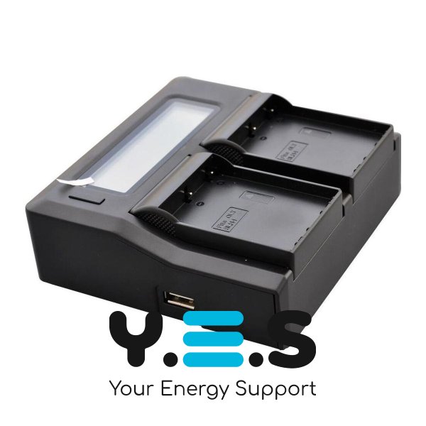 Зарядний пристрій KingMa на 2 акумулятори для Olympus BLN-1