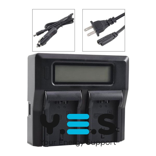 Зарядний пристрій KingMa на 2 акумулятори для Panasonic CGR-S006