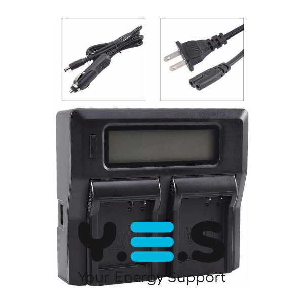 Зарядний пристрій KingMa на 2 акумулятори для Panasonic DMW-BLG10