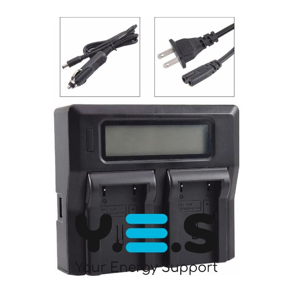 Зарядний пристрій KingMa на 2 акумулятори для Samsung SB-LSM80 SB-LSM160 SB-LSM320