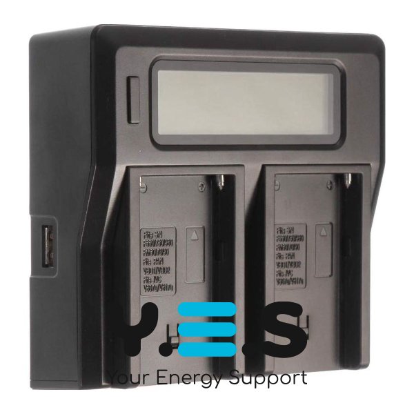 Зарядний пристрій KingMa на 2 акумулятори для Sony NP-FM50 NP-FM500 NP-FM70 NP-FM90