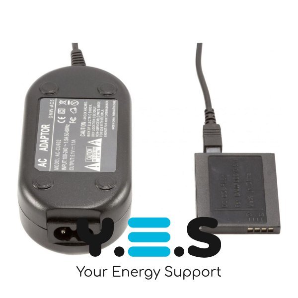 KingMa мережевий адаптер живлення Panasonic DMW-AC5 + DC коплер DMW-DCC10