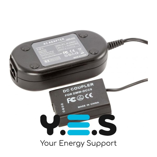 Мережевий адаптер KingMa для Panasonic DMW-AC8 + DC-куплер DMW-DCC9