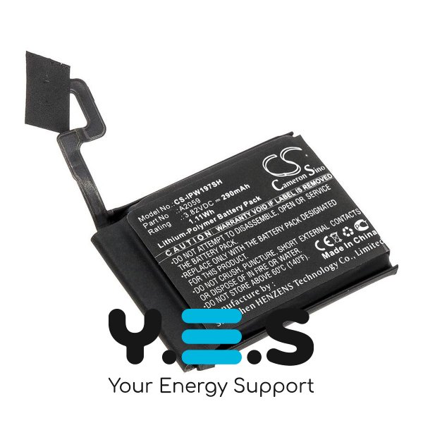 Акумулятор Cameron Sino CS-IPW197SH для Apple Watch Series 4 44mm A1976/A2059 (290 мА·год)