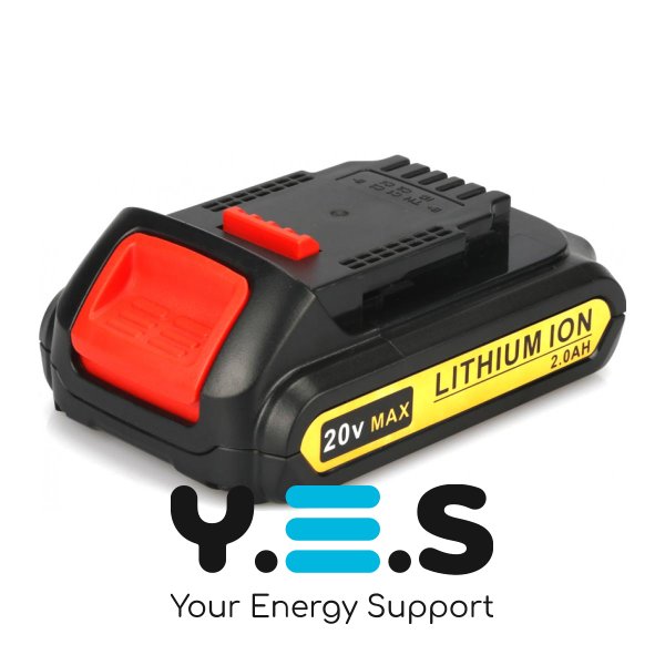 Акумулятор DCB201 20V 2.0Ah для DeWALT DCD/DCF/DCG/DCS, сумісний DCB201-2/204/206 Replacement