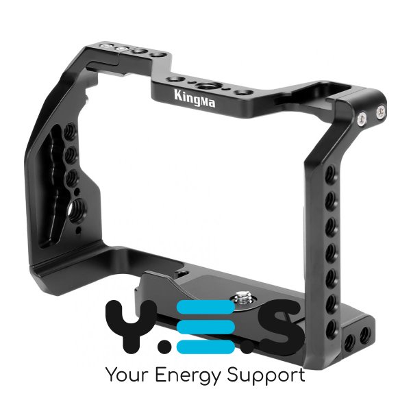 Клітка-риг Cage KingMa A6700-RC для Sony Alpha A6700, алюмінієва, з кріпленнями 1/4” і 3/8”