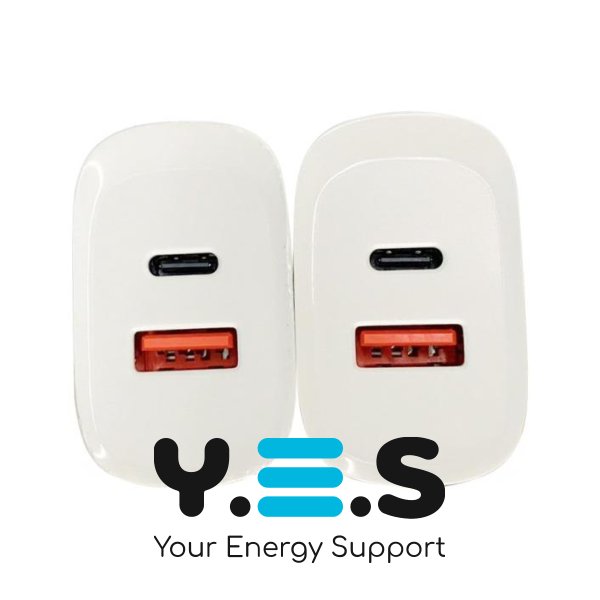 Швидкий зарядний пристрій DEJI 20W PD 3.0 з USB‑C + USB‑A (DJ‑81A)