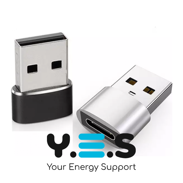 Адаптер Mindpure USB‑A → Type‑C, сріблястий