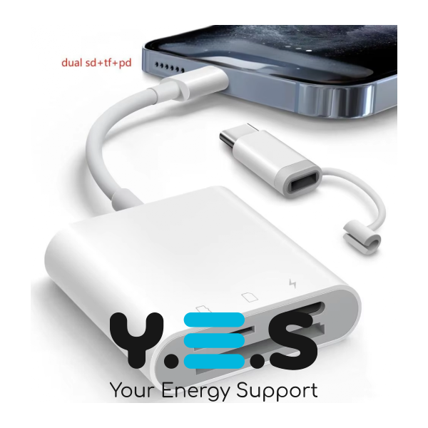 Кардрідер Mindpure 3-в-1 USB‑C: SD/TF + PD зарядка