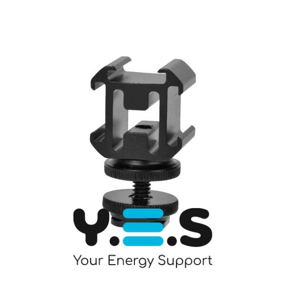 KingMa VL005 3-позиційний адаптер кріплення на гарячий башмак для аксесуарів