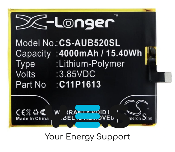 Акумулятор X-Longer C11P1613 для Asus (CS-AUB520SL) 4000 mAh
