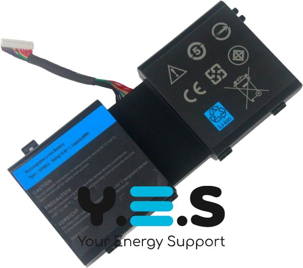 Акумулятор для ноутбука Dell 2F8K3 Alienware M18X R3 M17X R5 14.8V 65.12Wh