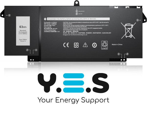 Акумулятор для ноутбука Dell 7FMXV Latitude 5320 7420 7320 7520 15.2V 63Wh