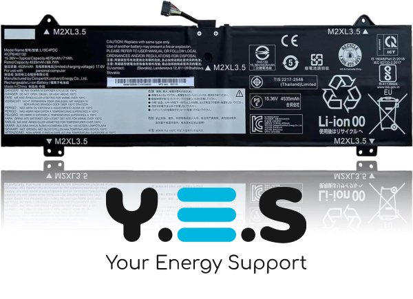 Акумулятор для ноутбука Lenovo L19L4PDC IdeaPad Yoga 7-14 7-15 C750 15.36V 71Wh