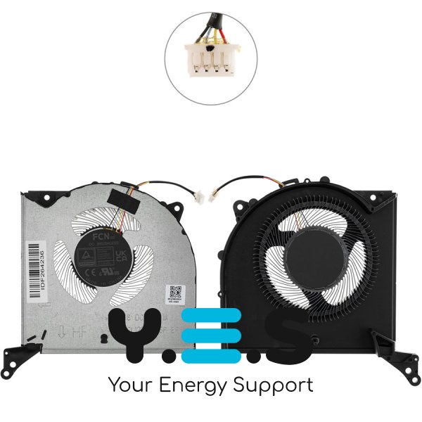 Вентилятор GPU 12V для ноутбука Lenovo Legion Pro 7 16IRX8H (кулер) Original